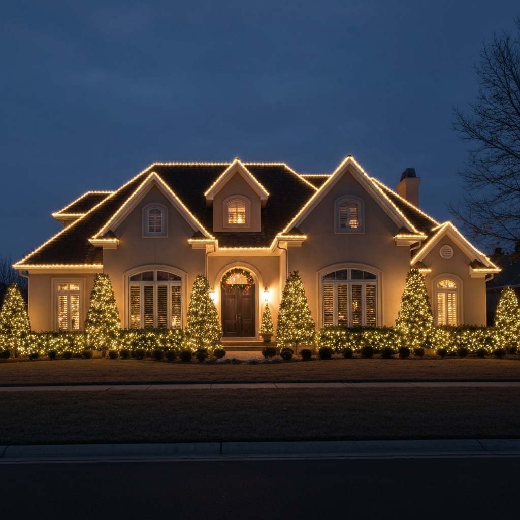 Coastal Shine Holiday Light Installation in Easton MD